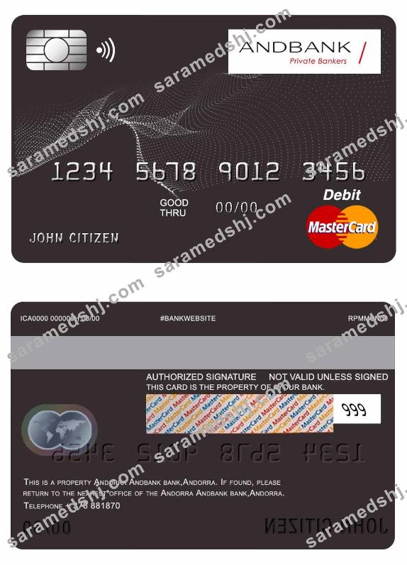 Andorra Andbank mastercard